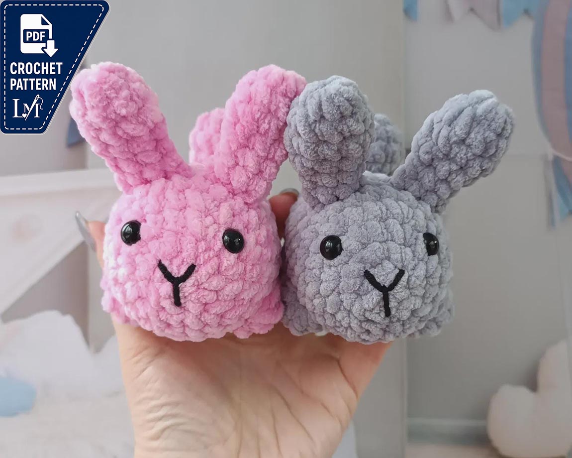Chubby Bunny Crochet Pattern Projects for Plush Amigurumi 7
